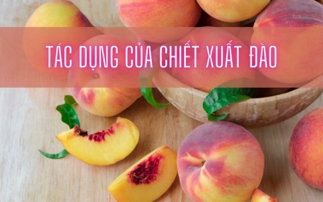 tác dụng của chiết xuất đào